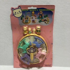 Vtg 90s Meow Meow’s Wonderland Cats Fun Fair Playset Plasticsam new (bin10 - Picture 1 of 5