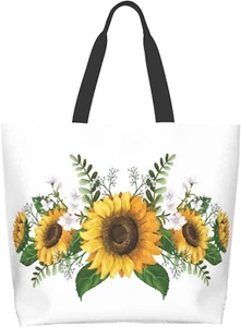 Canvas Tote Bag Large Women Casual Shoulder Bag Handbag Reusable Multipurpose Sh - Picture 1 of 12