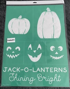 Chalk Couture Transfer Jack-O-Lanterns Jackolanterns Size E 18x24 halloween New - Picture 1 of 2