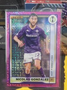 2022-23 Topps UEFA Merlin Chrome Nicolas Gonzalez PINK MOJO 133/275 #5 PWE - Picture 1 of 2