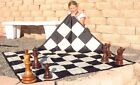 MegaChess Large Nylon Chess/Checkers Board with 7