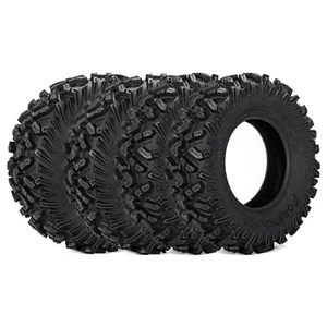 Set 4 25x10-12 25x8-12 6PR ATV UTV Tires 25x8x12 25x10x12 All Terrain Heavy Duty - Picture 1 of 13