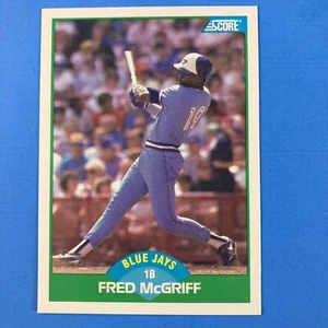 Fred McGriff 1989 Score Card #6 MLB Toronto Blue Jays - Picture 1 of 2
