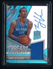 THABO SEFOLOSHA 2013-14 PANINI SPECTRA THREADS LIGHT BLUE AUTO JERSEY 24/25