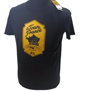 Le Tour De France Bicycle Race Depuis 1903 T-shirt Black Size Large 19x27in NWT - Picture 1 of 13