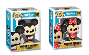 Funko POP Disney Topolino Mickey Mouse(1187) + Minnie Mouse(1188) (ORIGINALE) - Foto 1 di 5