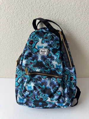 Santa Cruz Herschel Nova Screaming Hands Backpack Tie Dye Blue (Small 14L) - Image 1 of 4