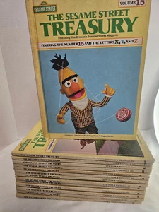 The Sesame Street Treasury Books Complete Series Vtg 1983 Full 1-15 Volume Set - Picture 1 of 24