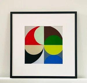 Limited edition Giclee print Signed & Numbered, Abstract Geometrical Art Framed. - Picture 1 of 12