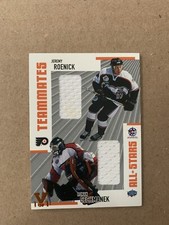 JEREMY ROENICK ROMAN CECHMANEK 2002-2003 02-03 BAP Be A Player Dual Jersey 1/1