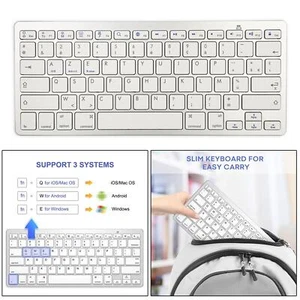 New Slim 78 Key Keyboard French for Computer PC - Picture 1 of 7