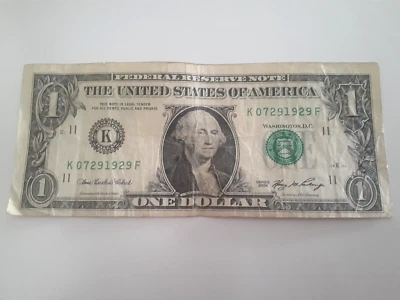 July 29th,  1929 (K07291929F) 2006 One Dollar Fancy Serial Number Birthday Note - Image 1 of 2