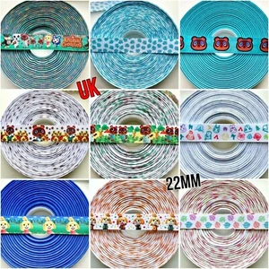 Animal Crossing Ribbon Grosgrain Isabelle Nook Bows Craft Cake Dec (Per Meter) - Picture 1 of 12