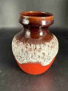Ceramic vase fat lava; bay ceramic; 60s; D13cm, H17.5cm - Picture 1 of 3