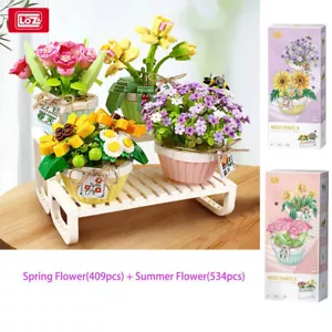 LOZ Mini Pot Plant Bonsai Building Blocks Set Flowers Cute Home Decor 6+ UK - Picture 1 of 12