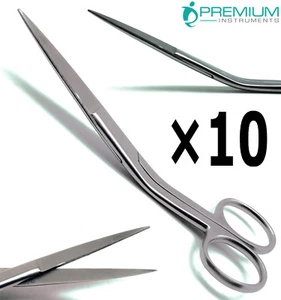 10× New Bent Handle Curved Scissor 5.5" Sharp Embroidery Dressmaking Instruments - Picture 1 of 5