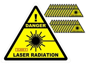 (25) LASER Sicherheitsaufkleber - LASER Sicherheitsaufkleber - LASER Sicherheitszeichen - Bild 1 von 2