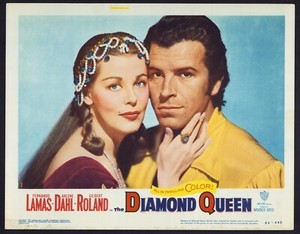 DIAMOND QUEEN Orig Movie Lobby Card Poster Pretty Arlene Dahl Fernando Lamas