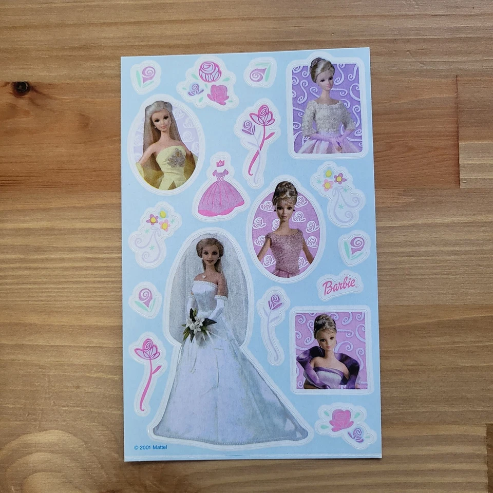 Hermosa hoja adhesiva vintage Sandylion Barbie boda novia dama vestidos Foto 1 de 1