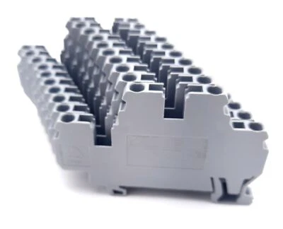 Lot of 10 Wago 870-501 Double Deck Terminal Block 4 Position 500V, 24A, 12-28AWG - Image 1 of 4