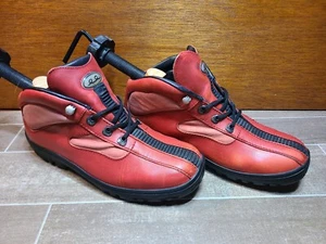 Bally Exedo Stiefel St. James Vintage Schnürung Knöchelleder rot 7,5M - Bild 1 von 14
