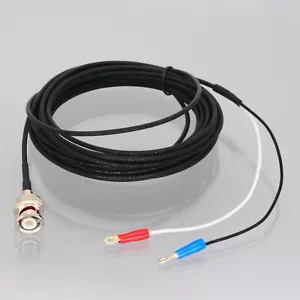 BNC Male to M3 Screw Ring Lugs Terminal Signal Cable Conversion Cord RG316 2~16' - Picture 1 of 5