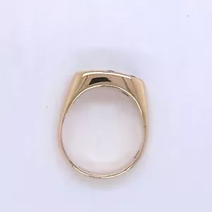 9ct Gold Mens 3 Stone Diamond Ring - Picture 1 of 6