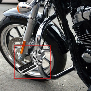 Pedales de 1-1/4" clavijas de pie para motocicleta de carretera abrazaderas de barra de choque para Harley Davidson - Imagen 1 de 17