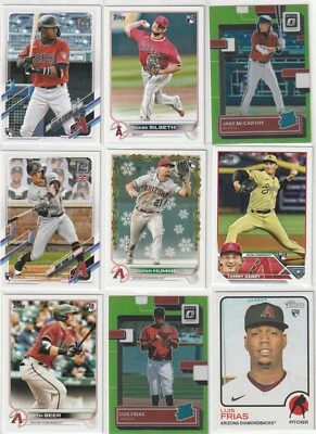 Arizona Diamondbacks   Lot of 9 Topps Bowman Rookie Cards - Image 1 of 2