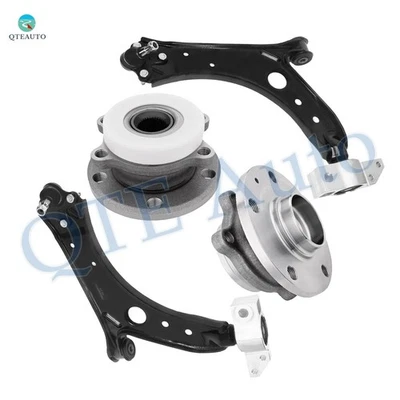 Set of 4 Front Lower Control Arm-Wheel Hub Bearing For 2007-2009 Audi A3 Quattro - Image 1 of 4