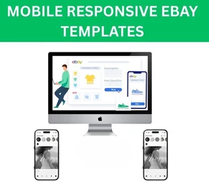 eBay Listing Template Responsive Mobile Design Template Best for Your Listings - Picture 1 of 1