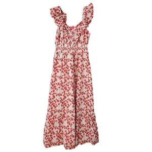 Betsey Johnson Women's Strawberry V-Neck Maxi Dress - Picture 1 of 3