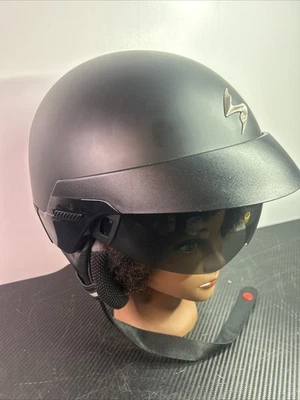 SCORPION EXO-100 Motorcycle Helmet Retractable Tinted Sun Visor Sz M DOT Black - Image 1 of 4