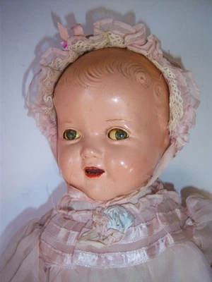 Vintage Shirley Temple Baby Doll 15", Flirty eye, as is, wrong body - Image 1 of 4