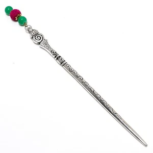 Rubillite Pink Gemstone 925 Sterling Silver Handmade Jewelry Hair Pin Stud e105 - Picture 1 of 6