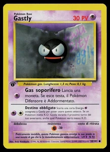 Pokemon Card - Gastly 1st Edition Italian Base Set 50/102 Common - Picture 1 of 2