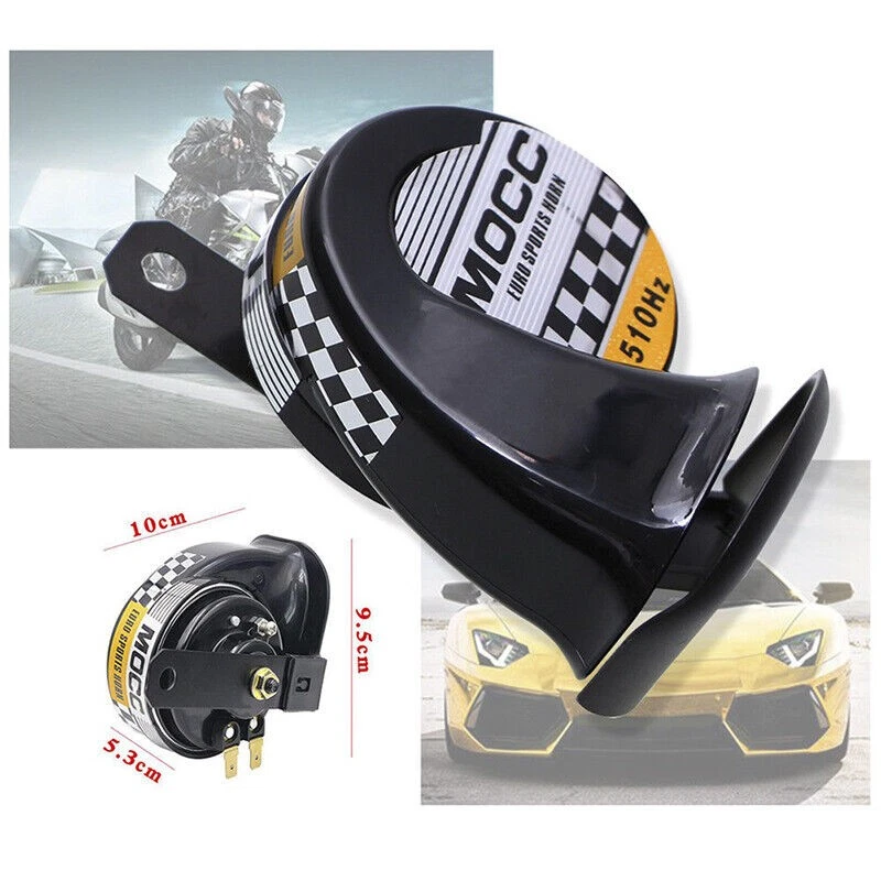 12V Motorcycle Loud Electric Snail Air Horn For Harley-Davidson Electra Glide — 第 1/4 张图片