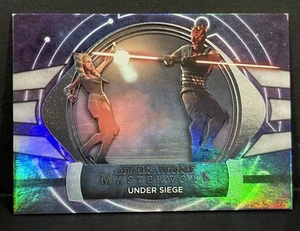 2024 Masterwork Star Wars #JA-8 Under Siege Ahsoka Vs Darth Maul Foil /299 - Picture 1 of 4