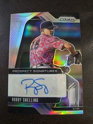 Robby Snelling Auto 2025 Panini  Prizm Prospect  Signatures - Image 1 of 3