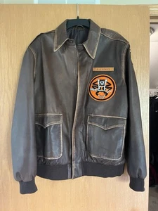 A-2 Flight Jacket Size 48 XL 100% Genuine Goatskin Leather - Picture 1 of 10