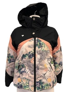 Obermeyer Taja Print Coat - Girl's (Teen), size Small 8 Ski With Hood - Picture 1 of 11