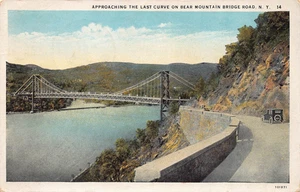 New York Postcard Approaching the Last Curve on Bear Mountain Bridge Road NY - Picture 1 of 2