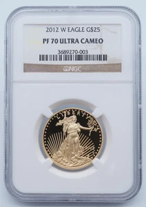2012 W $25 1/2th Troy Oz Gold American Eagle NGC PF 70 Ultra Cameo - U1711 - Picture 1 of 4