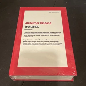 Alzheimer Disease Sourcebook Health Reference Series 8 Edition Hardcover - Picture 1 of 11