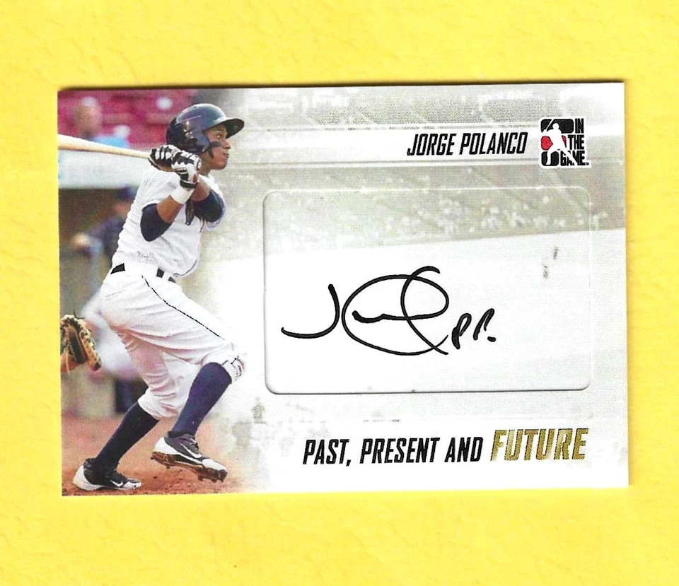 2013 In The Game Past Present & Future Jorge Polanco Autograph Auto - Image 1 of 1