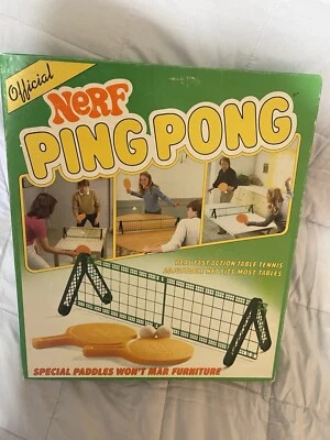 1980s NERF "Ping Pong" Game in Original Box Complete! Ball PARKER BROTHERS - Image 1 of 4