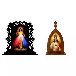 Catholic Divine Jesus Christ Holy Cross God Statue Sculpture For Home Decor - Picture 1 of 4