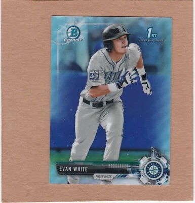 2017 Bowman Draft Chrome Evan White Refractor #BDC-178 NM-MT SEE SCAN - Image 1 of 2