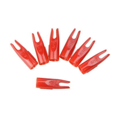 50pcs 5/16 Plastic Arrow Nocks Tails For OD7mm Wooden Shaft Achery Parts Hunting - Image 1 of 4