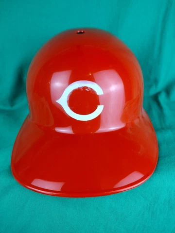 Vintage Cincinnati Reds MLB Batting Hat Plastic Helmet Cap Laich 1969 w/Adjust Cover